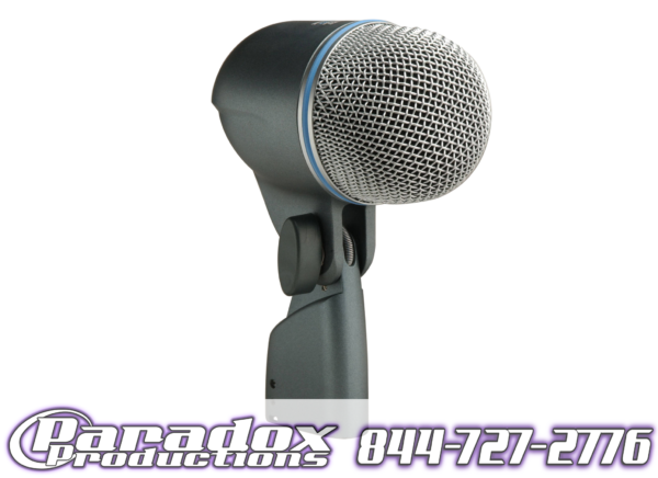 A microphone with the words paradox productions on it.