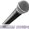 A microphone is shown on a white background.