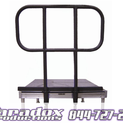 stage deck railing rental