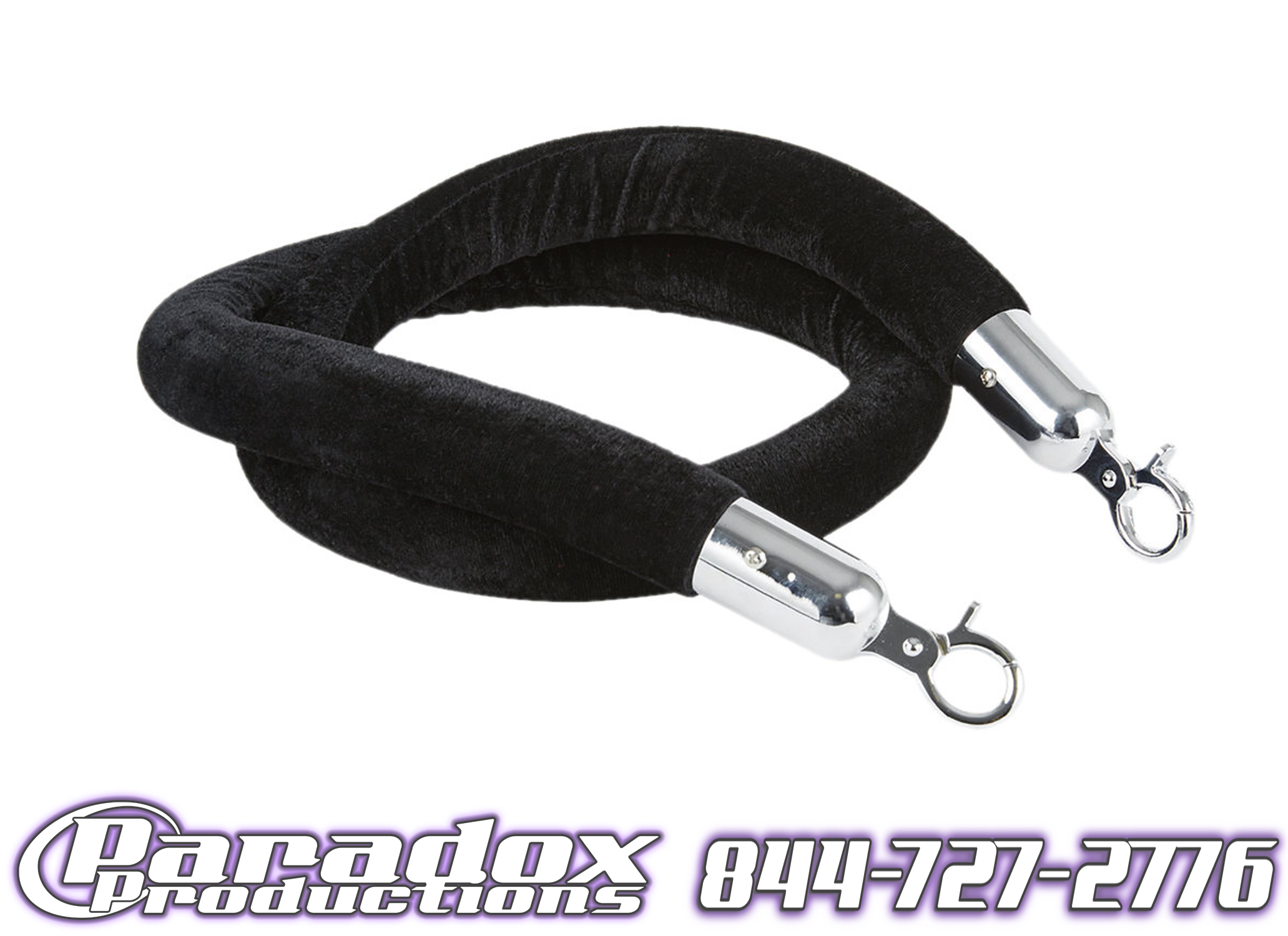 Velvet Rope Effect Velvet Rope Black/Red – Paradox Productions